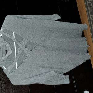 Women's Large Express Fashion Quarter Sleeve Shirt Grey